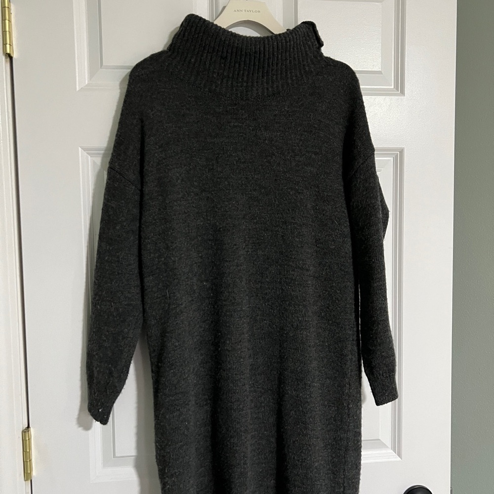 Topshop Charcoal Turtleneck Sweater